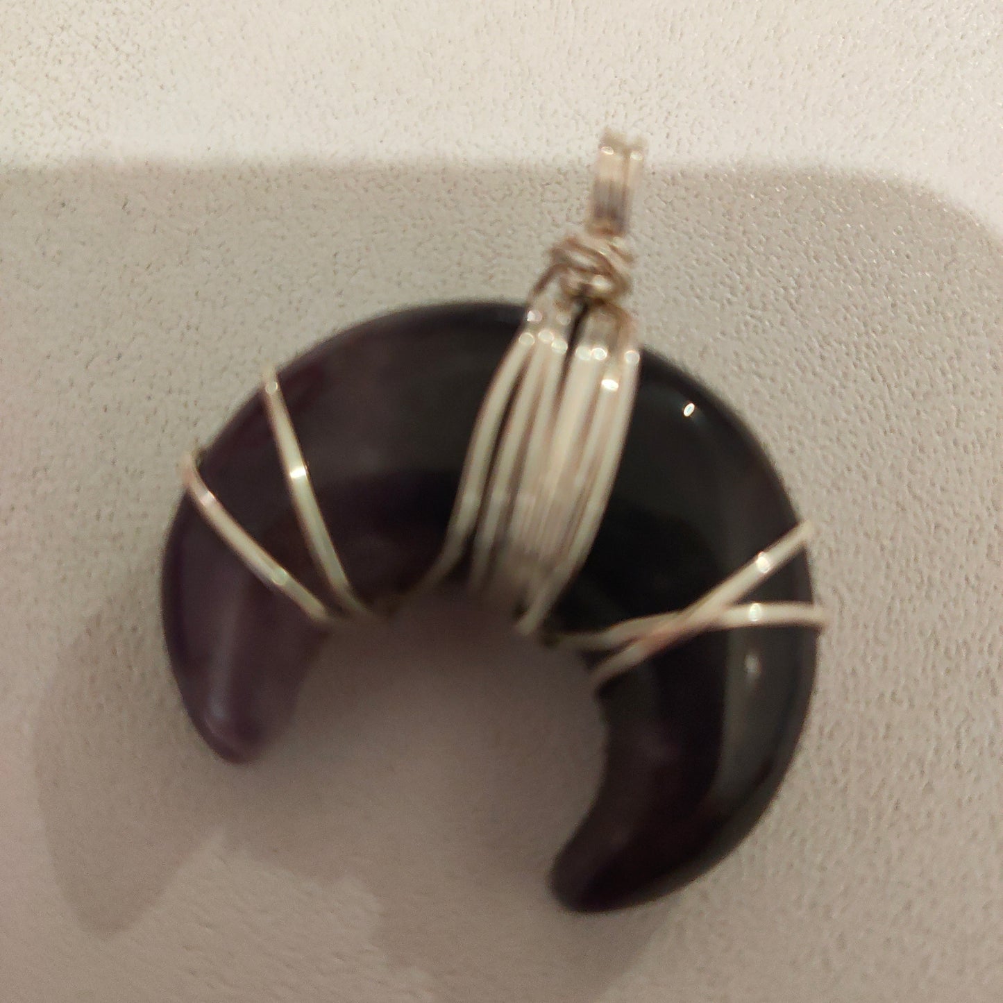 Wire Wrapped Amethyst Moon