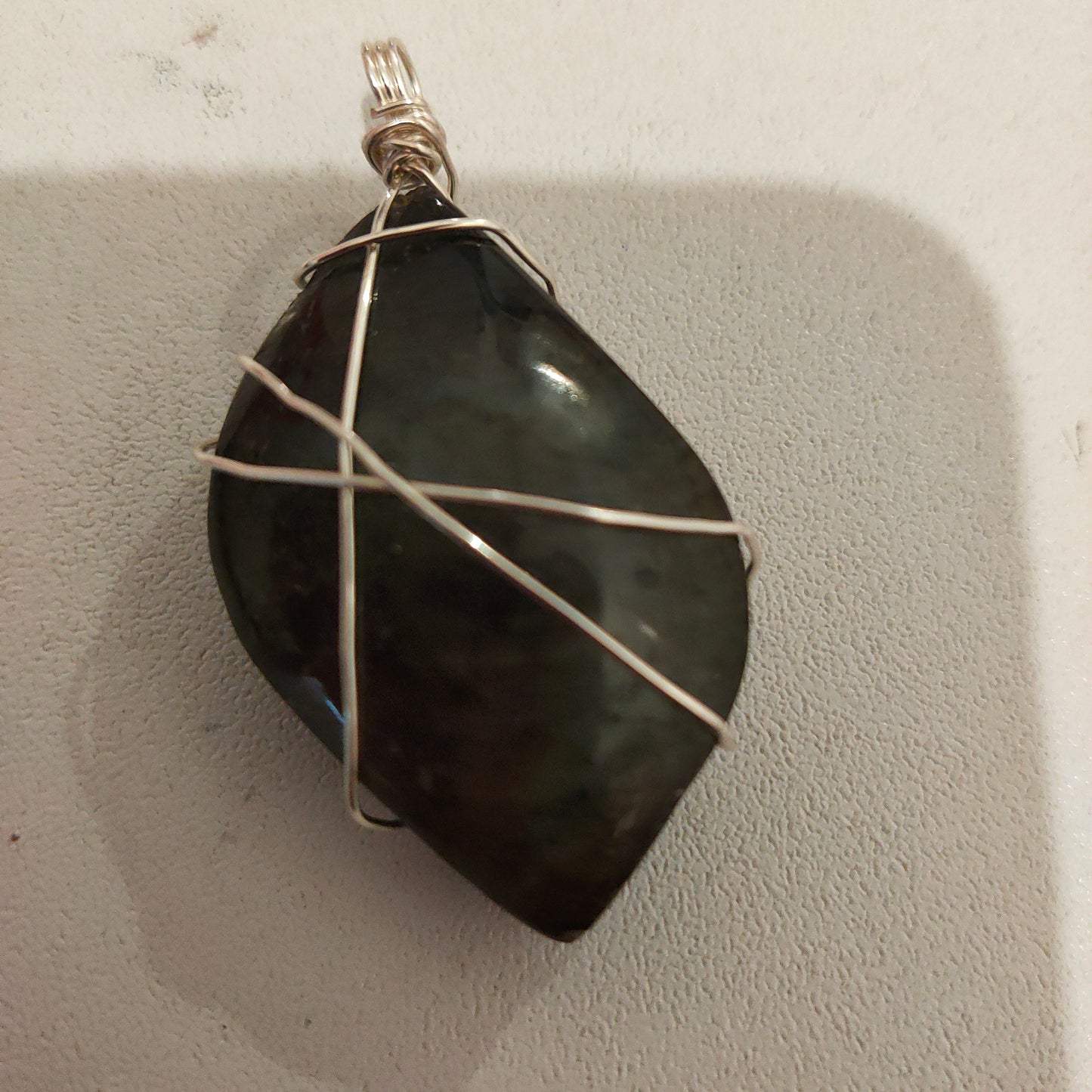 Wire Wrapped Labradorite Pendant