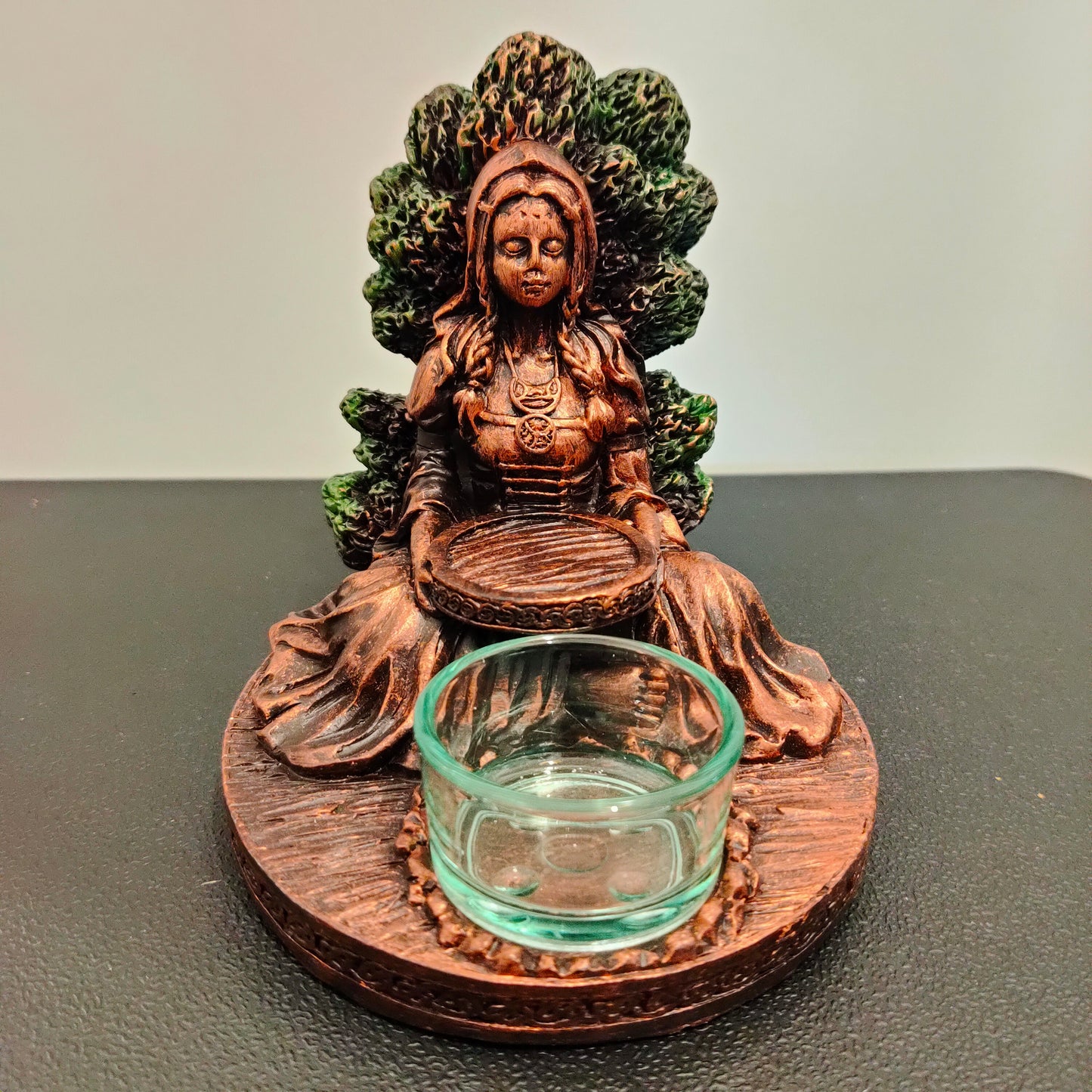 Goddess tea lite holder