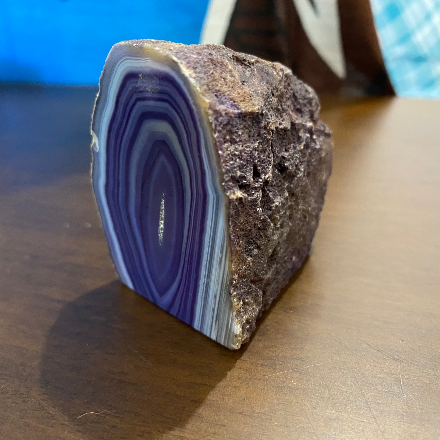 Purple Agate Geode Half 162grams