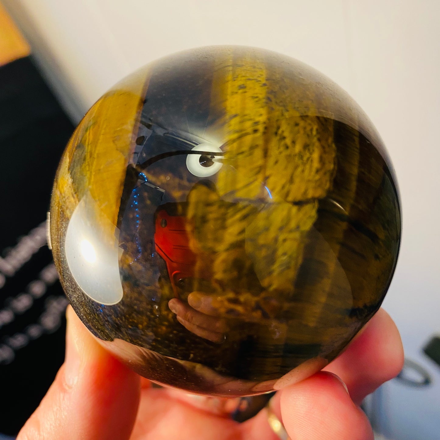 Tigers Eye Sphere 6.5CM 387gram