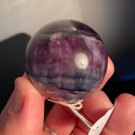 A Grade colourful Fluorite sphere