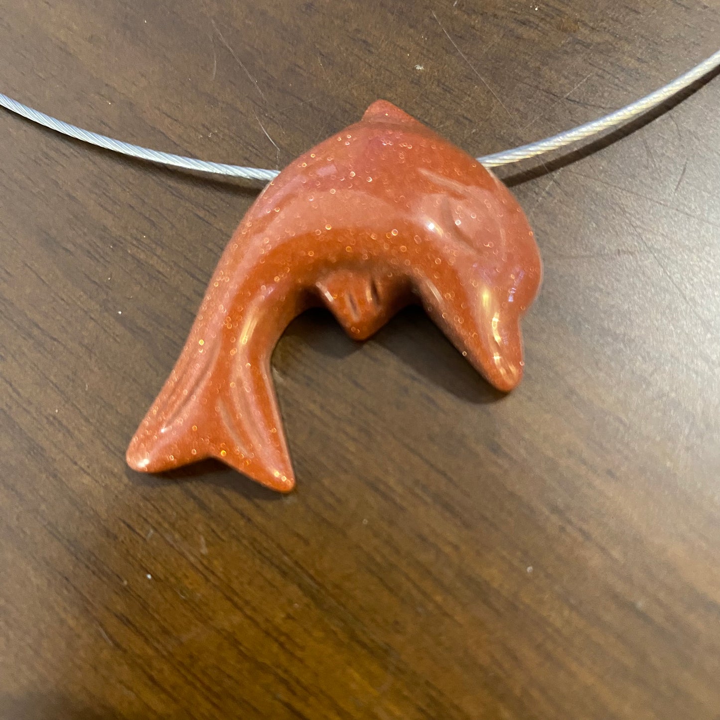 Gem Stone Dolphin Choker