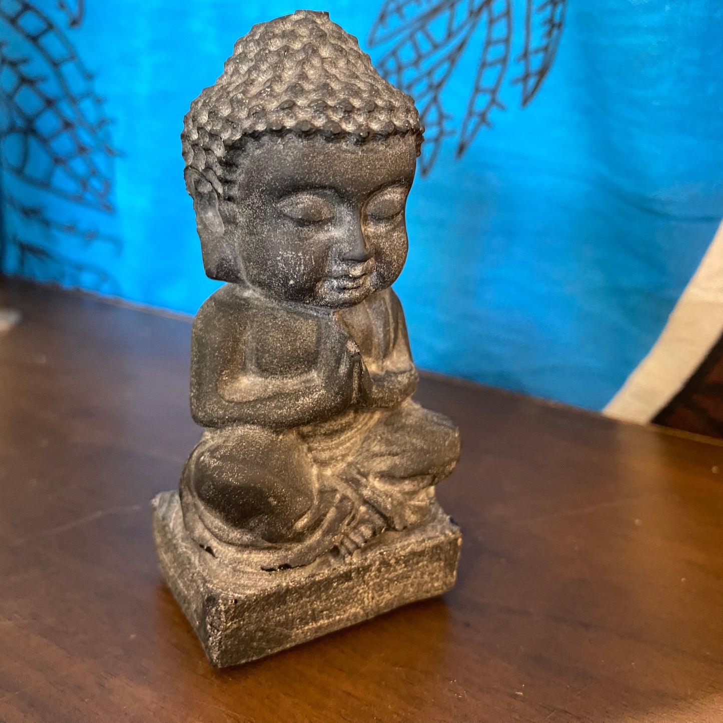 Obsidian Buddha Carving