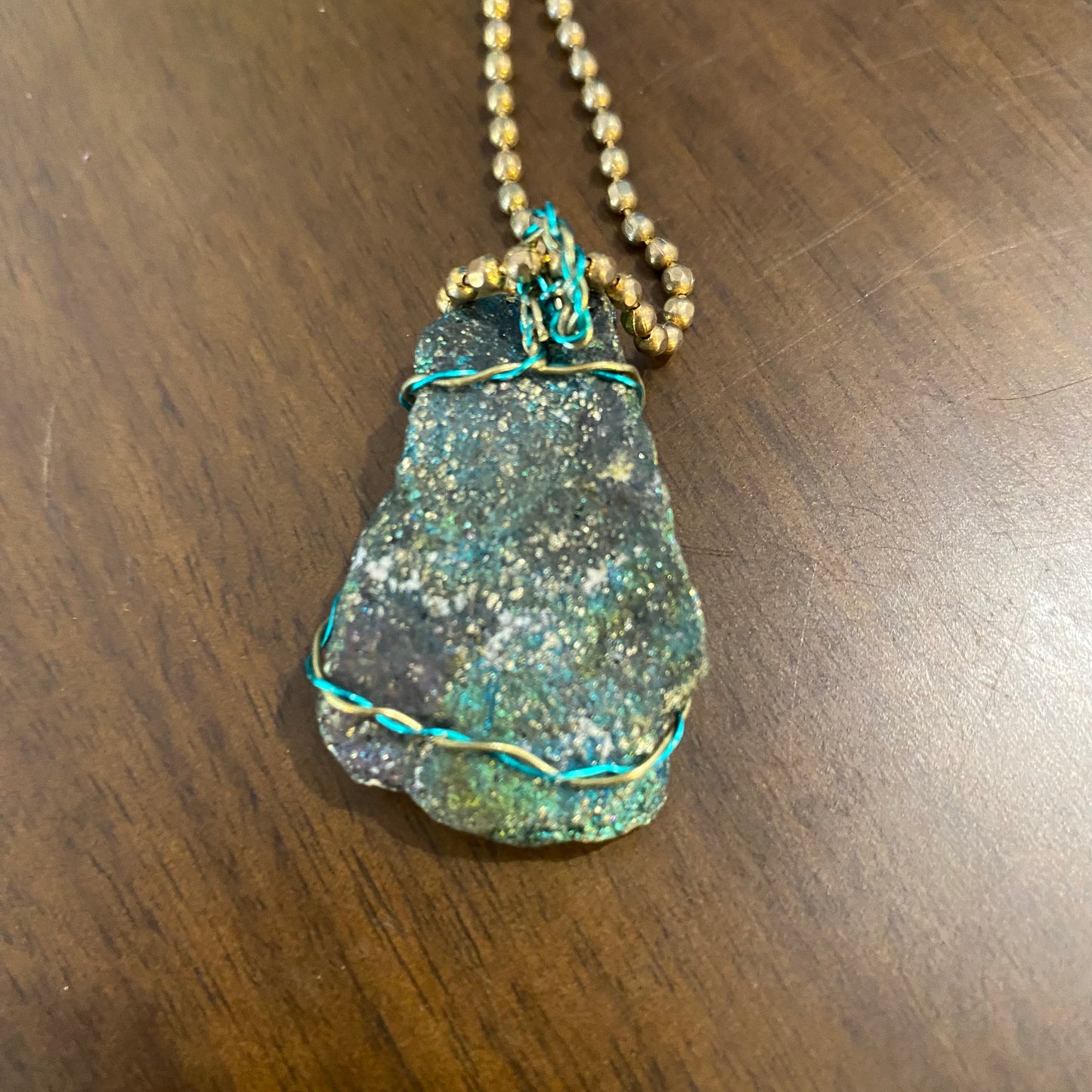 Peacock Ore Necklace