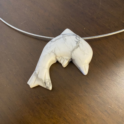 Gem Stone Dolphin Choker